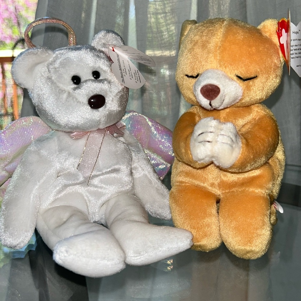 Vintage TY beanie babies Halo and Hope